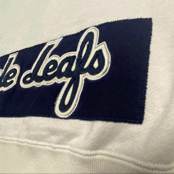 Rare Off-White Vintage Roots Toronto Maple Leafs Zip Up, L - Picture 11 of 16